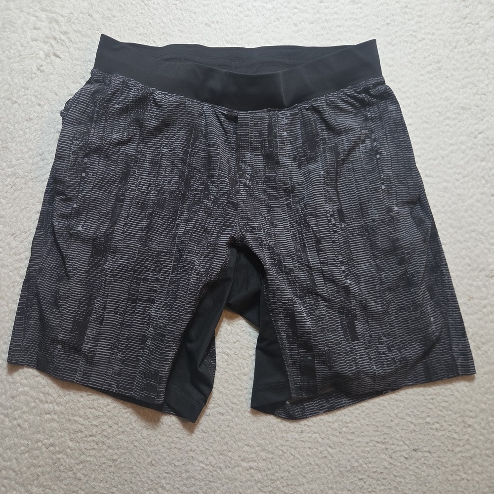 Lululemon Lined THE Shorts Matchstick Asphalt Black Grey T.H.E. Mens XL